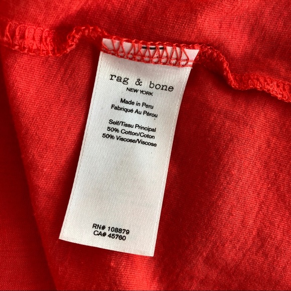 Orange t-shirt Rag & Bone - Picture 5 of 12